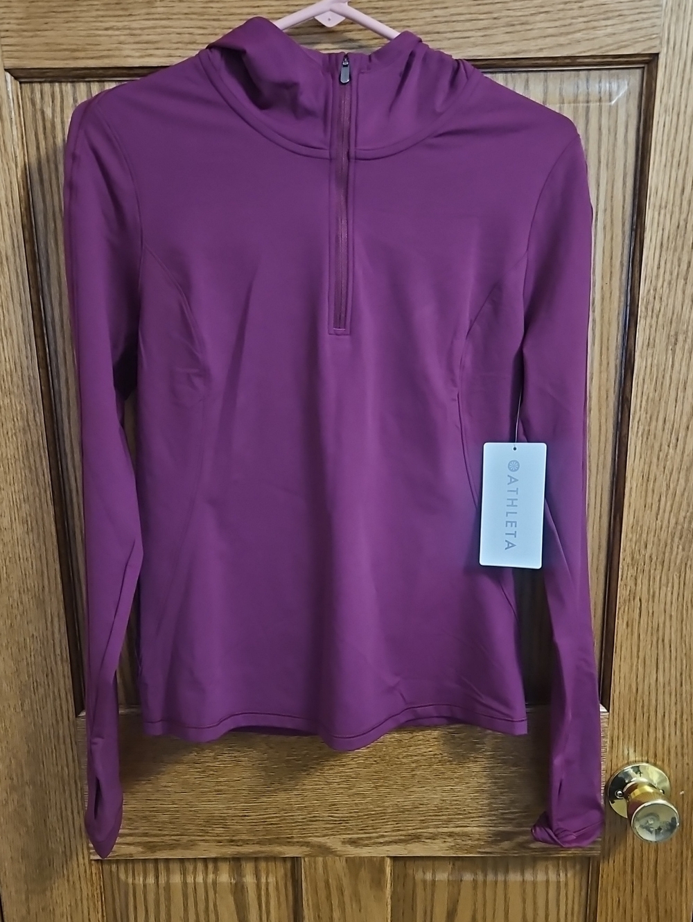 NWT Athleta Summit Half Zip Hoodi